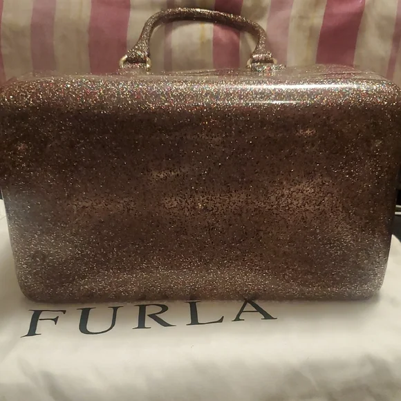 Furla Gold and Silver Satchel with Glamorous Metallic Finish - Picture 7 of 10